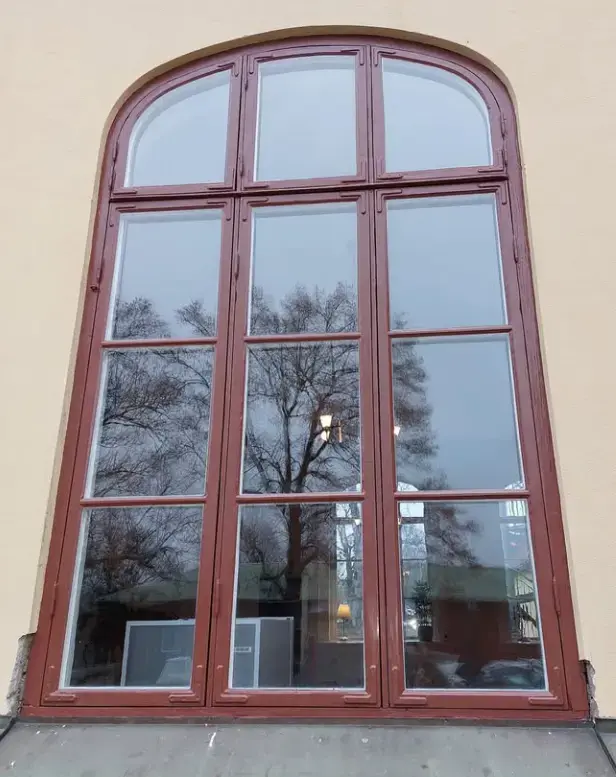 Träfönster efter renovering